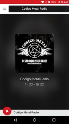 Codigo Metal Radio android App screenshot 1